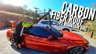 SeaSucker Talon ON BMW M4 CARBON FIBER ROOF VS MOUNTAIN BIKE