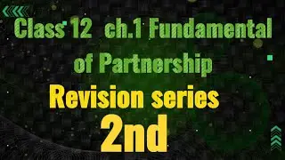 Chp 1 Accountancy Fundamental of Partnership 