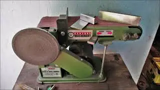 Sanding Metal with 80 Grit Red / Brown sanding belt