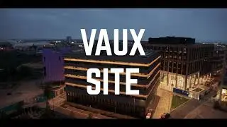 Drone flight around Sunderland's Vaux Site