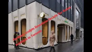 Partisans sculpts limestone facade for Rolex boutique in Toronto
