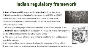 Indian regulatory framework full detailed explanation ca foundation part 1 Business law