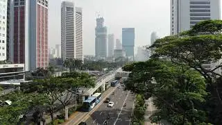 4K Jakarta City Aerial View | Indonesia Stock Footage