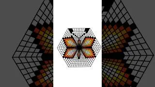 geometric draw an amazing butterfly 3d pattern #butterfly #geometric #geometricpatterns