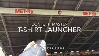 T-Shirt Launcher in action