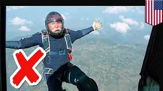 Tech saves skydivers life after he was KNOCKED OUT mid-air - TomoNews
