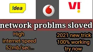 vodafone / Idea /  VI !!!How to improve  internet speed ?  all network problms solved 2021 new trick