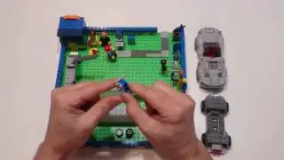 LEGO Custom Garage. Building instruction for some accessories is presented