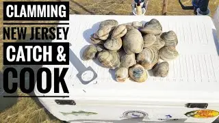 HOW TO CATCH CLAMS IN NJ, CATCH & COOK!! (PART 1-THE CATCH)