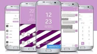 Samsung - Purple Swirl Animated Lockscreen