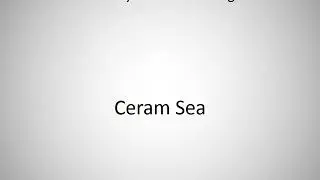 How to say Ceram Sea in English?