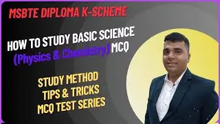 MCQ MSBTE/BASIC SCIENCE MCQ STUDY TIPS/MSBTE Diploma K-Scheme.