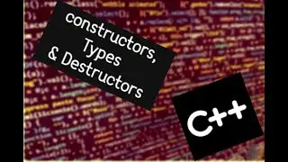 Concept of constructors & its types and destructors | C++ | Urdu