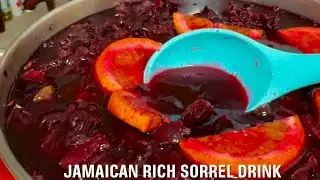 Jamaican Rich Sorrel Drink - Best Authentic Jamaican Sorrel Drink Recipe 🇯🇲 