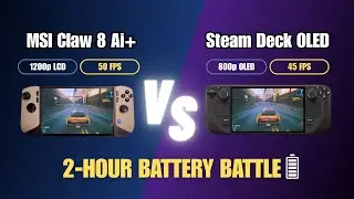 Steam Deck OLED vs MSI Claw: 2-Hour Gaming Showdown at Native Resolution