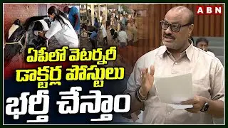 ఏపీలో వెటర్నరీ డాక్టర్ల పోస్టులు భర్తీ చేస్తాం | Minister Atcham Naidu on Veterinary Doctor Posts