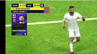 Bruno Fernandes pes mobile goal bottom right corner#balochgaming