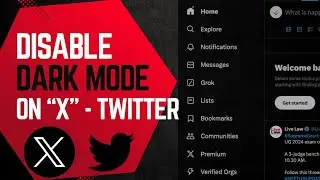 Turn off X (Twitter) Dark Mode @pcguide4u
