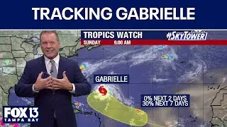 Gabrielle nearing hurricane status