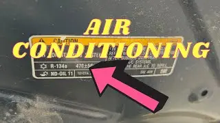 Toyota Auris Hybrid 2015 Air Conditioning Gas refill Information Label Location