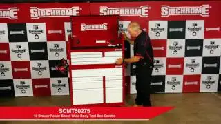 SCMT50275 - SIDCHROME 12 DRAWER POWER BOARD WIDE BODY TOOL BOX COMBO