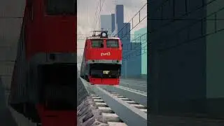 Сплотка!!! ЧС7-074 пролетает станцию удельная #железнаядорога #ржд #train #railway @ET2M_071