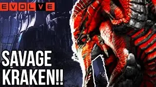 SAVAGE KRAKEN OMG!! Evolve Gameplay Walkthrough - Multiplayer - Part 37!! (XB1 1080p HD)