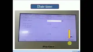 HMI date and time set @ proface HMI time set