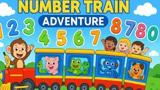 Number Train Adventure | Learn Numbers 1 to 10 with Fun Animals