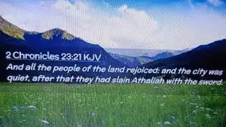 Bible reading:  2 Chronicles 23  (The rebellion of Athaliah)  #biblestudy #biblereading