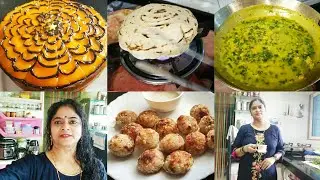 MONDAY BREAKFAST TO DINNER FULLDAY ROUTIN, Sabudana Appe, Eggles Mango Cake, Jowar Roti, Palak Pitla