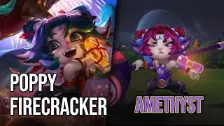 Скин &laquo;Фейерверк Поппи&raquo; &mdash; Аметистовый | League of Legends | Хроматический скин