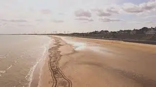 Land Sand Stone Arts Festival - UK's Longest Beach Art. V2