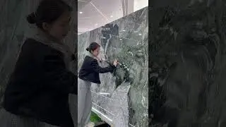 100 different types/Green LUXURY stone/Season colors#architecture#featurewall#greenluxury #stylish