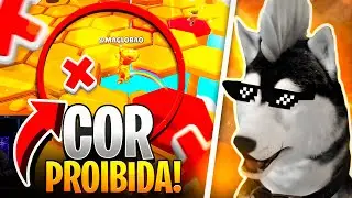STUMBLE GUYS MAS NÃO POSSO TOCAR NA COR PROIBIDA DA SKIN ESPECIAL (Desafio) #cachorrodemoicano