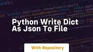 python write dict as json to file