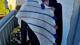 #Stricken #Halstuch #tutorial f&uuml;r #Anf&auml;nger #knitting #strickanleitung #dreiecktuch #halsw&auml;rmerschal