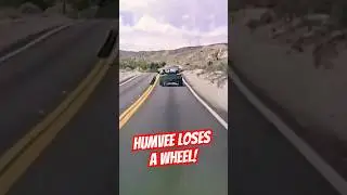 Whoops! My #Humvee lost a wheel after a weekend offroading! 😳🤷🏻&zwj;♂️ #HMMWV #UhOh #OhNo #TeslaCam