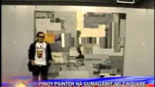 Filipino painter wins in int'l tilt using unique 'brush'