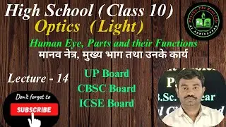 Human Eye # मानव नेत्र# Parts and their Functions#मुख्य भाग तथा उनके कार्य, Power of Accomodation.
