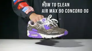 HOW TO CLEAN AIR MAX 90 ANNIVERSARY CONCORD OG  TUTORIAL - WITH FRESHER58 (das solen shoe cleaner)