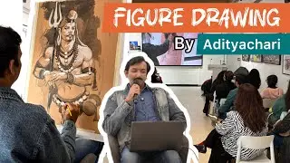 Figure drawing demonstration by Adityachari sir | Part-2