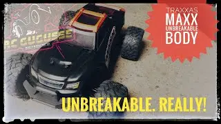Traxxas Maxx - Unbreakable Body Fit and installation (English). Will it survive?