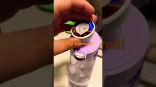 TASTE TESTING TEMU AIR UP! 😀 #airup #temu #shorts #drink #tastetesting #waterbottle