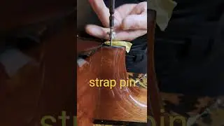 Acoustic Guitar Strap Pin, install to the right position! heavy weight 8string guitar #guitarrepair