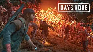 Days Gone - Zombies Horde Boss Fight (Days Gone 2019) PS4 Pro
