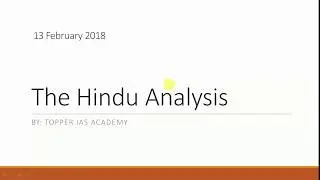 13 February 2018 The Hindu Analysis (Jallikattu, West Asia, US Nuclear policy)