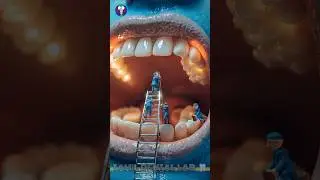 🥶🧑&zwj;🔧Blue Face With Tiny Workers😍|😬Dental Mini Vlog🦷| Tamil Dental Lab | #artandcraft #miniatureworld