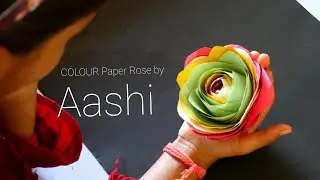 Making paper rose craft /Aashi Pictures special craft For Happy new year Part 01 #kidsactivity