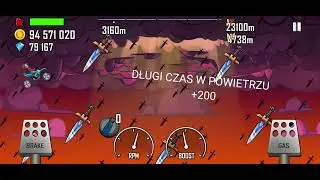 Hill Climb Racing 1 Motocross Bike in Mega Highway Gameplay in Polish